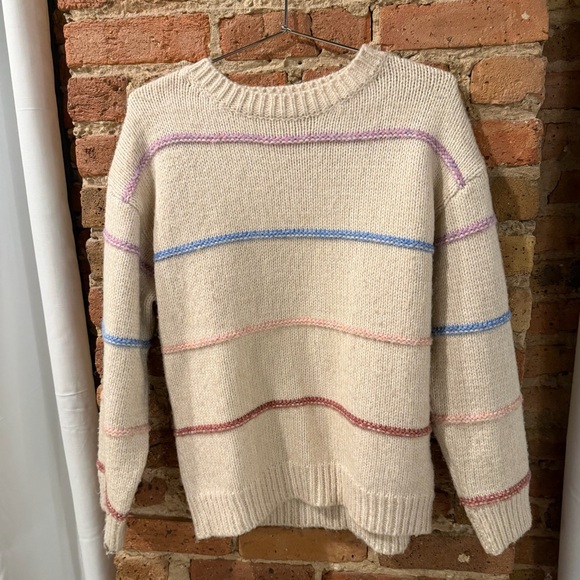 Cozy Multicolor Striped Sweater - Picture 3 of 5